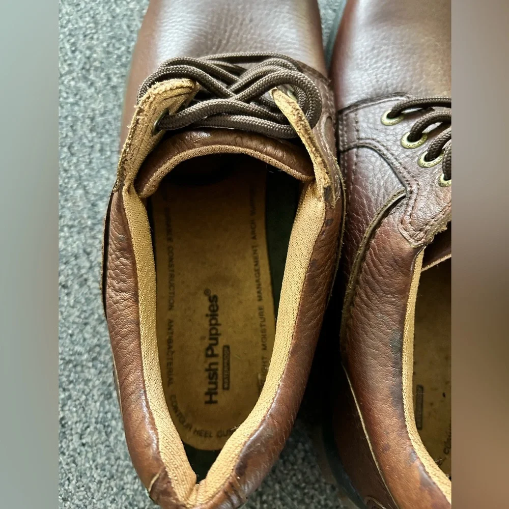 Hush Puppies‎ Outclass Leather Oxford in Cognac Leather size 9
